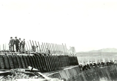 1935 Crew working on addition